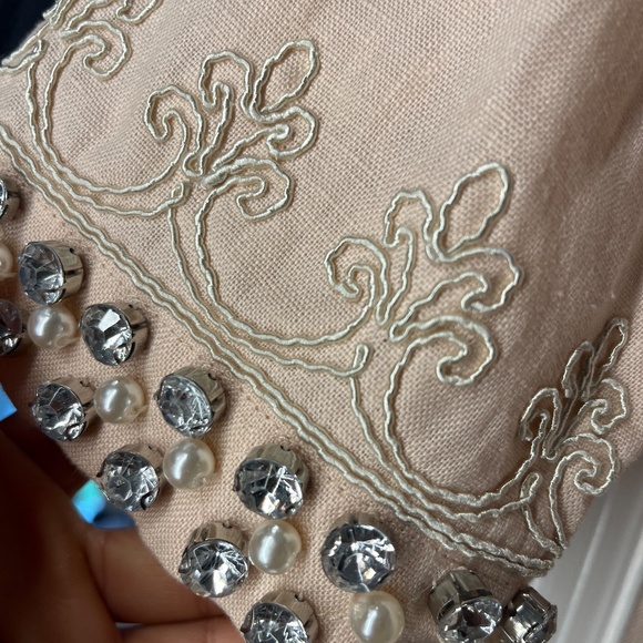 Stunning Linen and Beaded Tunic - Picture 3 of 5